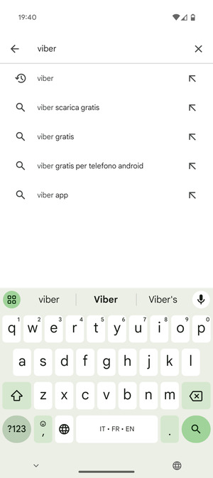 Inserisci il nome dell'app e seleziona Ricerca