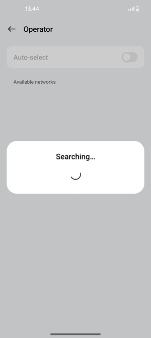 Wait for the search to finish