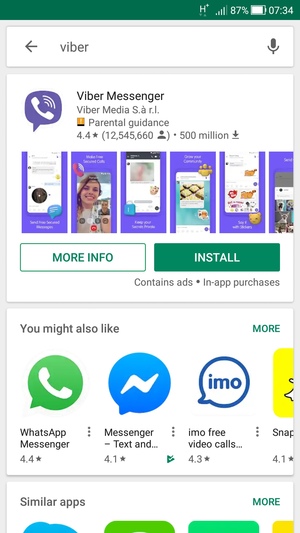 Select the app