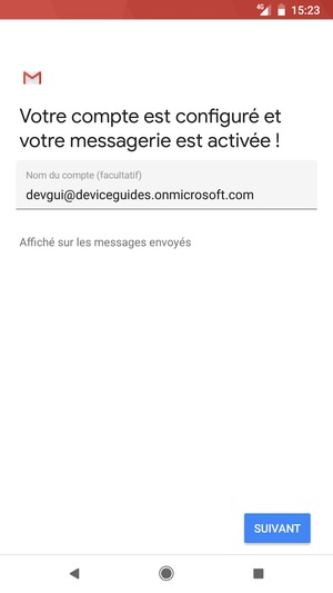 Donnez un nom à votre compte et sélectionnez SUIVANT