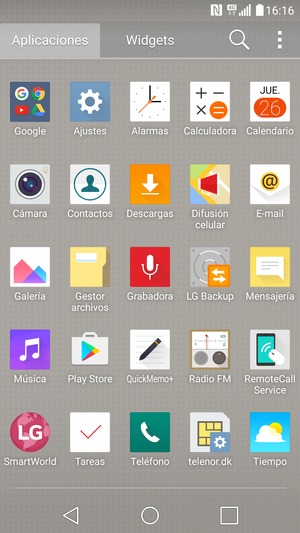 Seleccione Ajustes