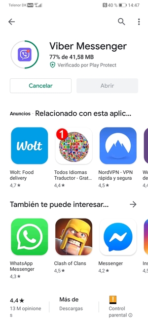 Espere a que el proceso de instalación finalice
