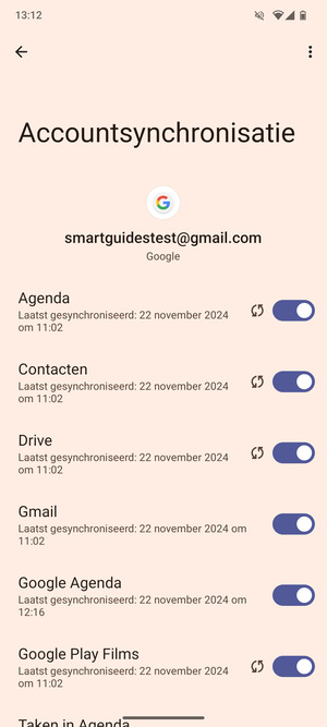 Selecteer de Menu-knop