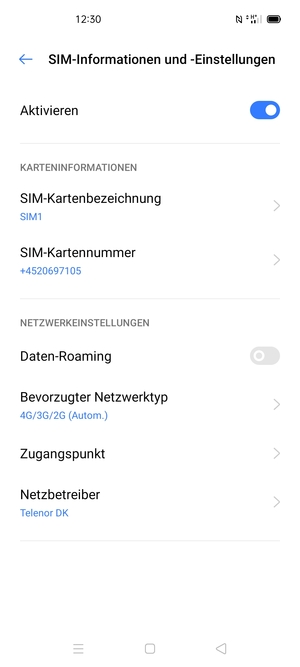 Wählen Sie Zugangspunkt