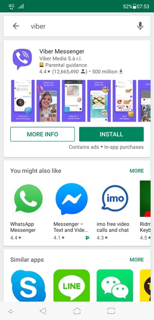 Select the app