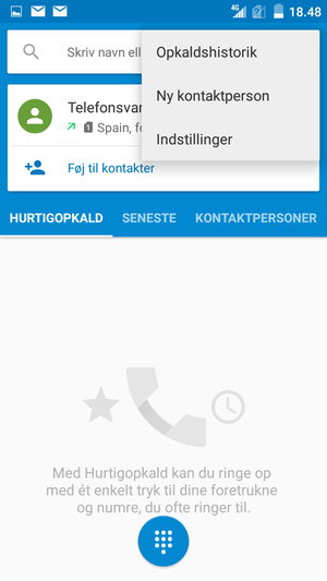Vælg Indstillinger