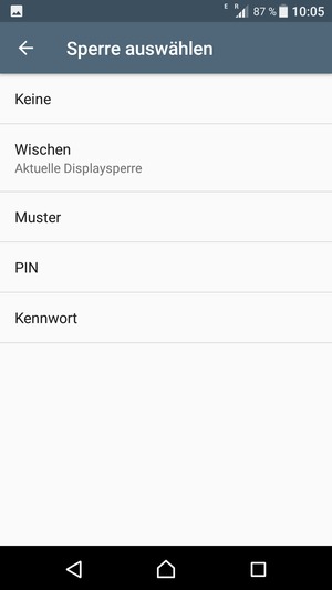 Wählen Sie Muster