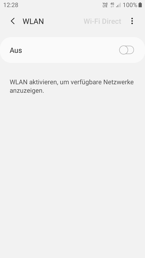 Schalten Sie WLAN ein