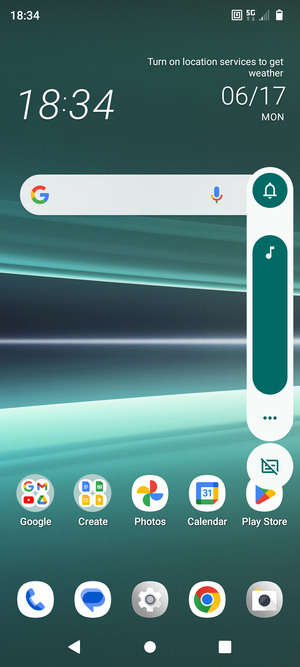 Continue to press to take the volume down to the required level