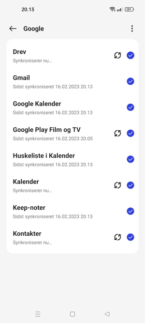 Dine kontakter fra Google vil nu blive synkroniseret til din OPPO