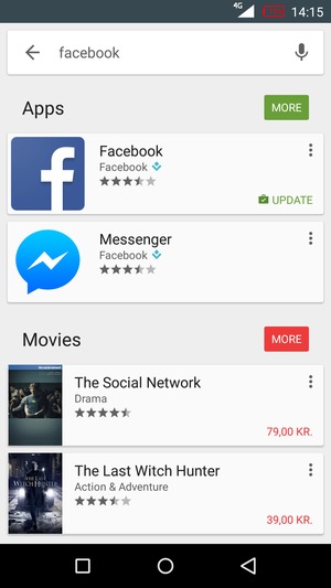 Select the app