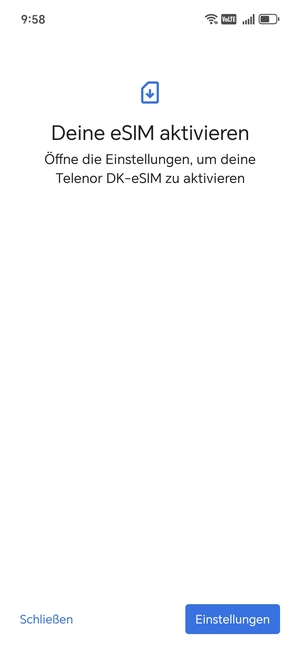 Wählen Sie Einstellungen
