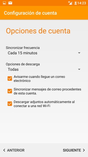 Seleccione SIGUIENTE