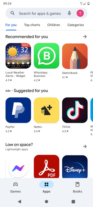 Select the Search bar