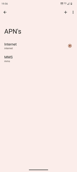 Selecteer de Menu-knop