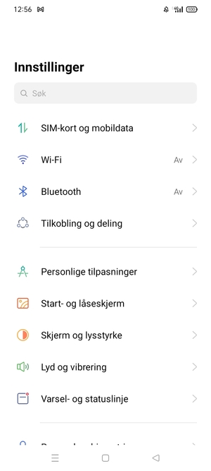 Velg Wi-Fi