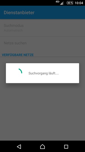 Warten Sie, bis die Suche abgeschlossen ist
