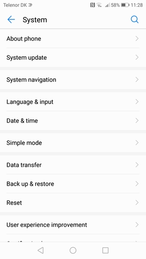 Select System update