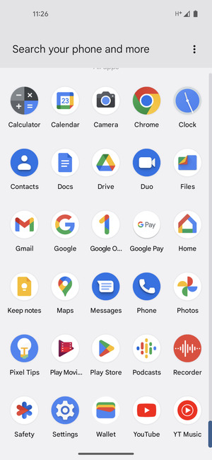 Scroll to and select Settings