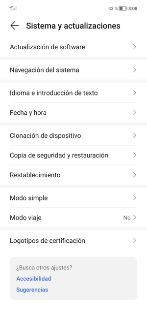 Seleccione Actualización de software