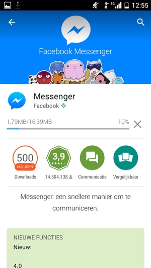 Wacht tot het installatieproces beëindigd is