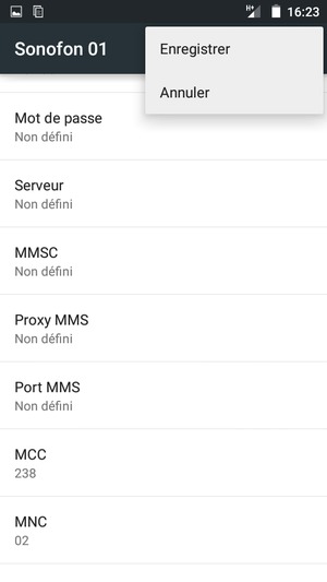Sélectionnez Enregistrer