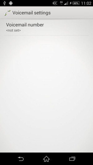Select Voicemail number