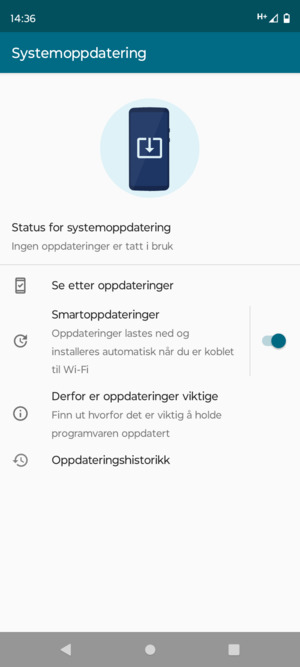 Velg Se etter oppdateringer