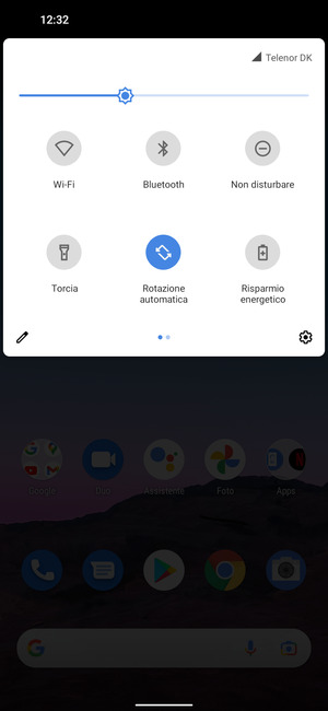 Seleziona il tasto Impostazioni