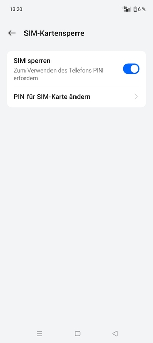 Wählen Sie PIN für SIM-Karte ändern