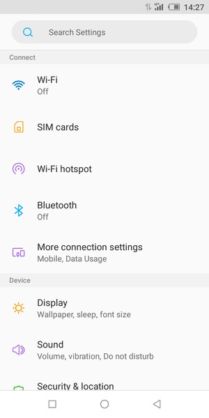 Select More connection settings / More options