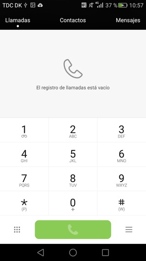 Presione y mantenga pulsado el número 1