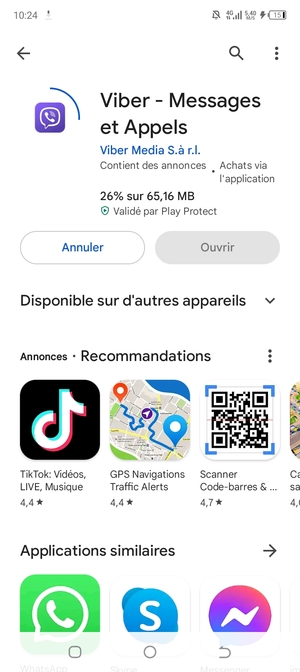 Veuillez attendre la fin de la procédure d'installation
