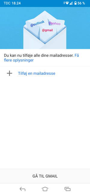 Vælg Tilføj en mailadresse