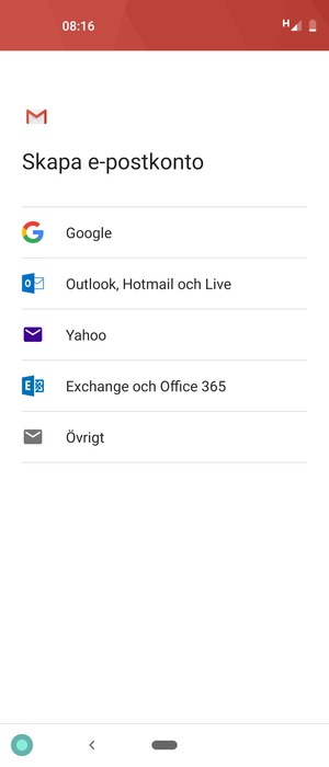 Välj Google