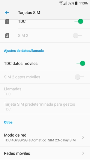 Desplácese y seleccione Redes móviles