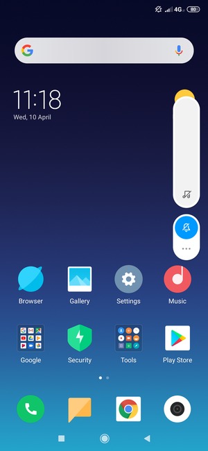 Select Mute for silent mode