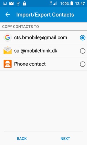 Select your Google account and select NEXT