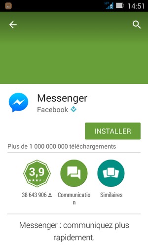 Sélectionnez INSTALLER