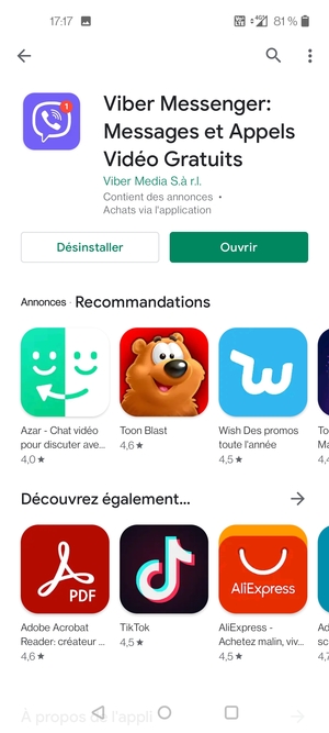 Sélectionnez Ouvrir