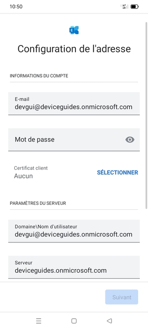Saisissez votre mot de passe
