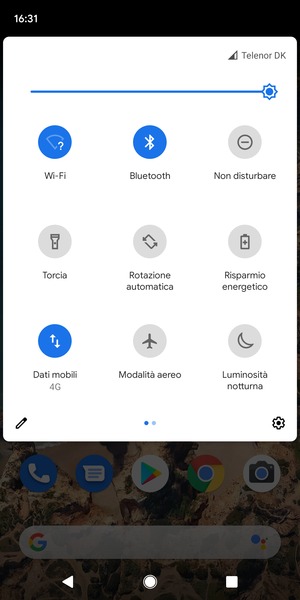 Disattiva Wi-Fi e Bluetooth