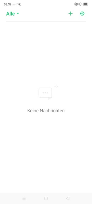 Wählen Sie die Menü-Taste