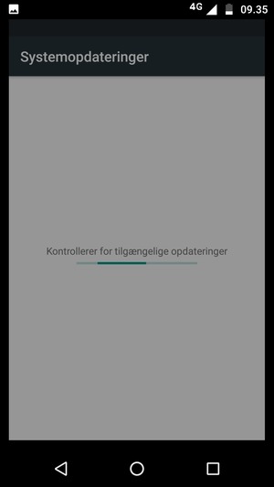 Afvent at søgningen er afsluttet