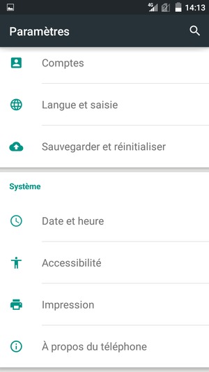 Faites défiler et sélectionnez À propos du téléphone