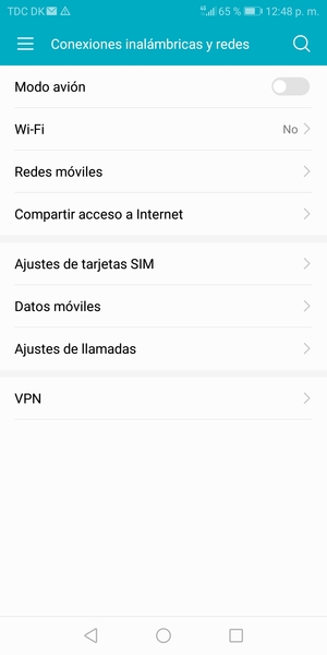 Seleccione Wi-Fi