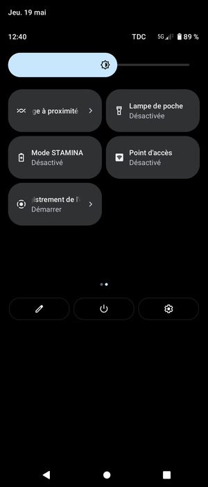 Sélectionnez Mode STAMINA