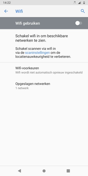 Schakel Wifi in