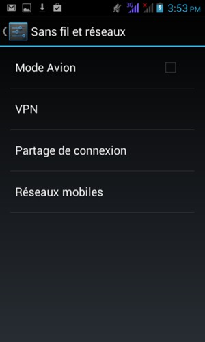 Sélectionnez Réseaux mobiles
