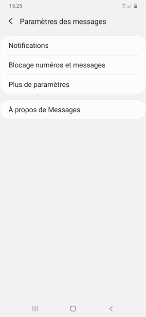 Sélectionnez Plus de paramètres